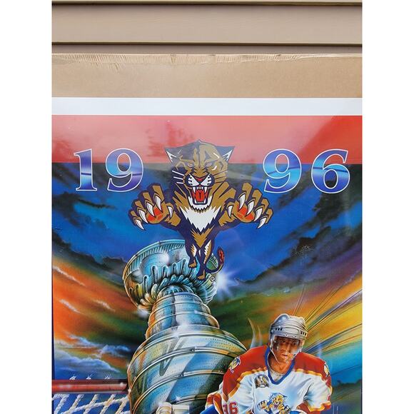 Vintage Florida Panthers 1996 Eastern Conference Champions Poster # 1339 Of 5000 - Picture 4 of 9